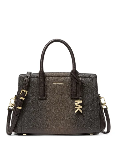 Laila small Signature logo satchel