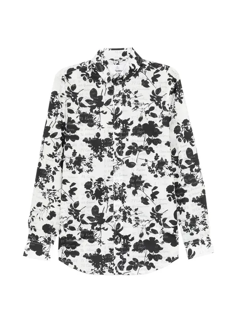 floral-print long-sleeve shirt