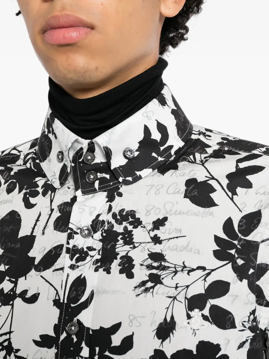 floral-print long-sleeve shirt 5