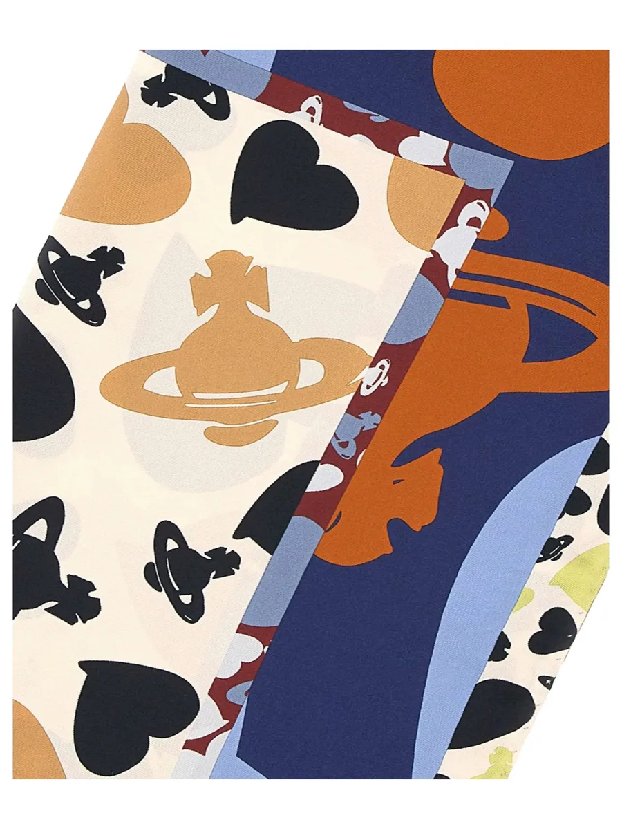 Orb heart-print scarf 2