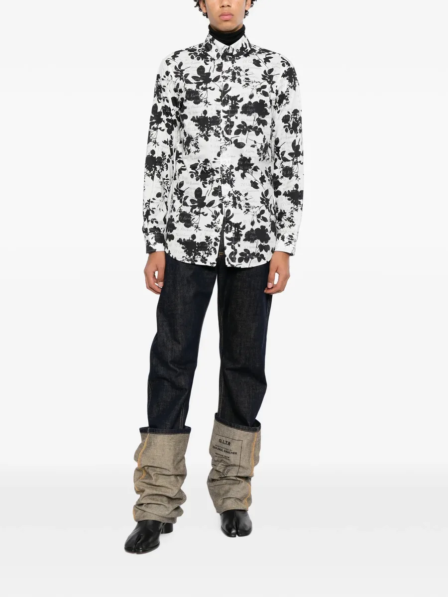 floral-print long-sleeve shirt 2