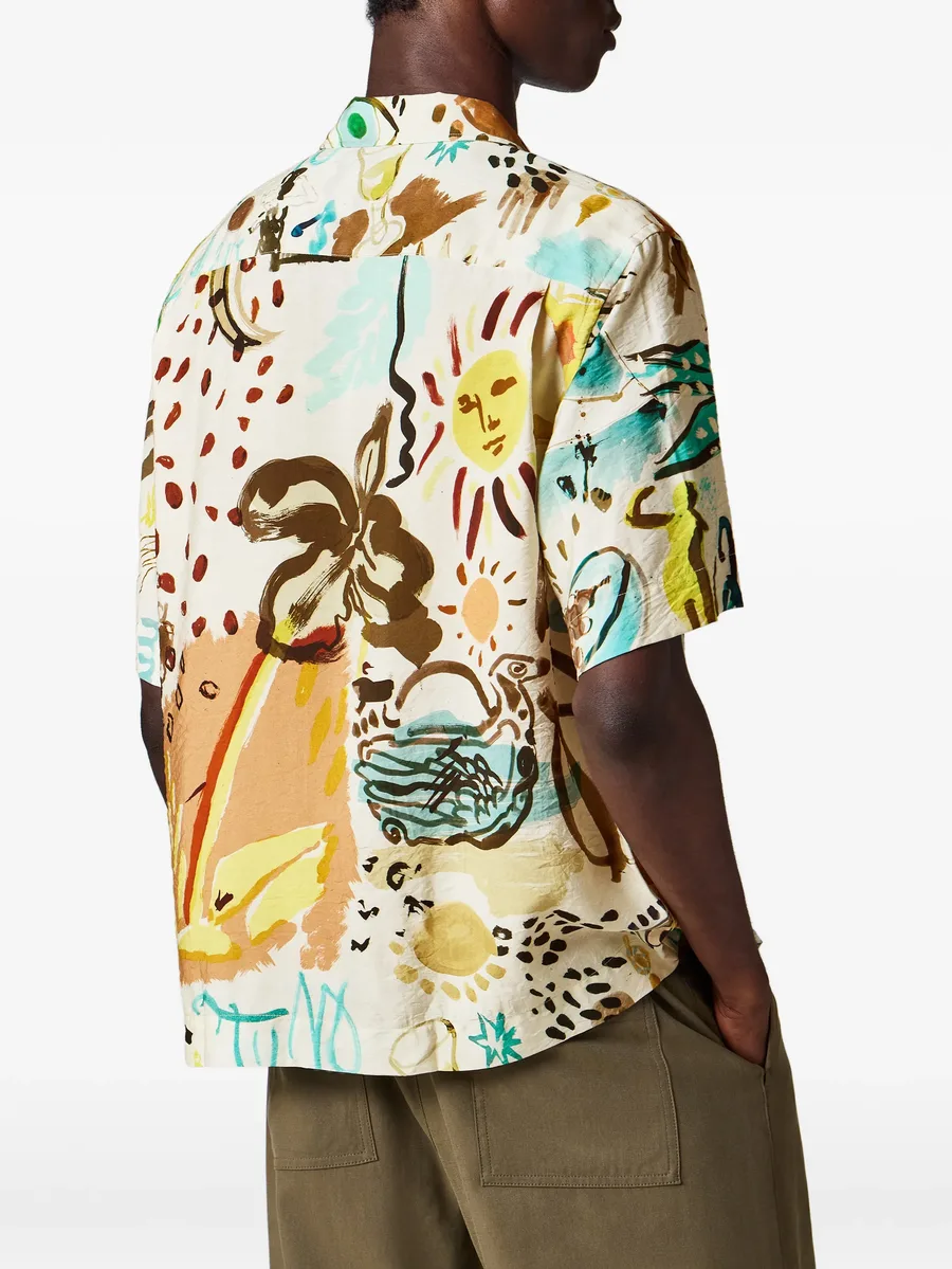Ink Works print viscose-blend shirt 4