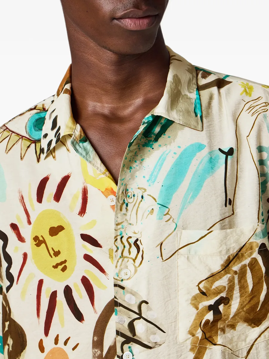 Ink Works print viscose-blend shirt 5