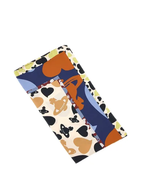Orb heart-print scarf