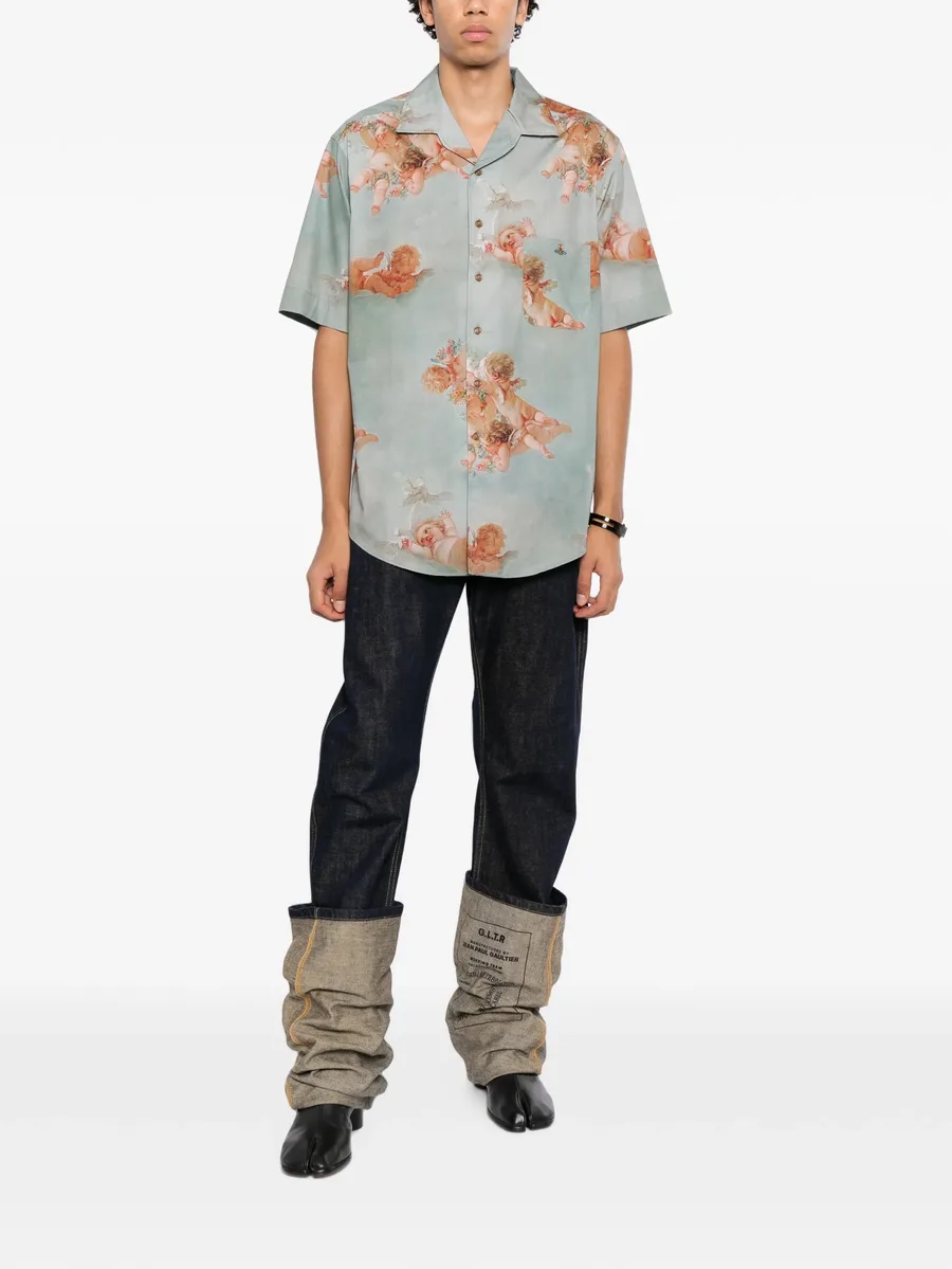 Primavera Cherubs-print shirt 2