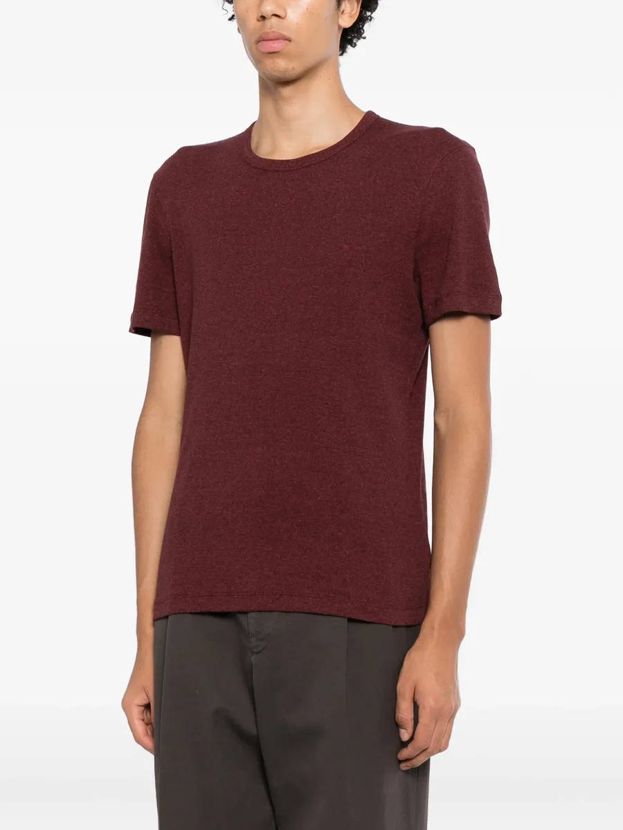 marl-effect crew-neck T-shirt 3
