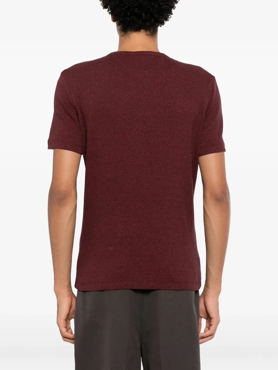 marl-effect crew-neck T-shirt 4