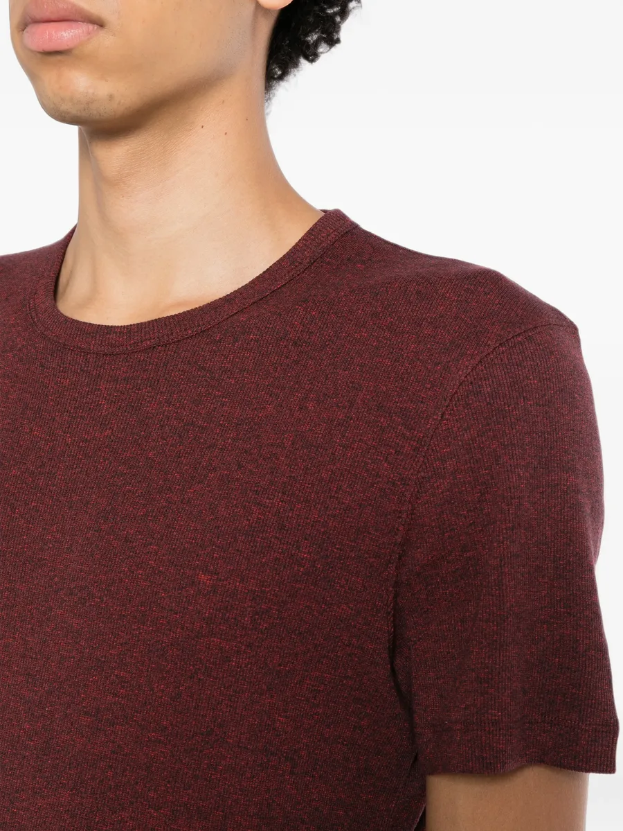 marl-effect crew-neck T-shirt 5