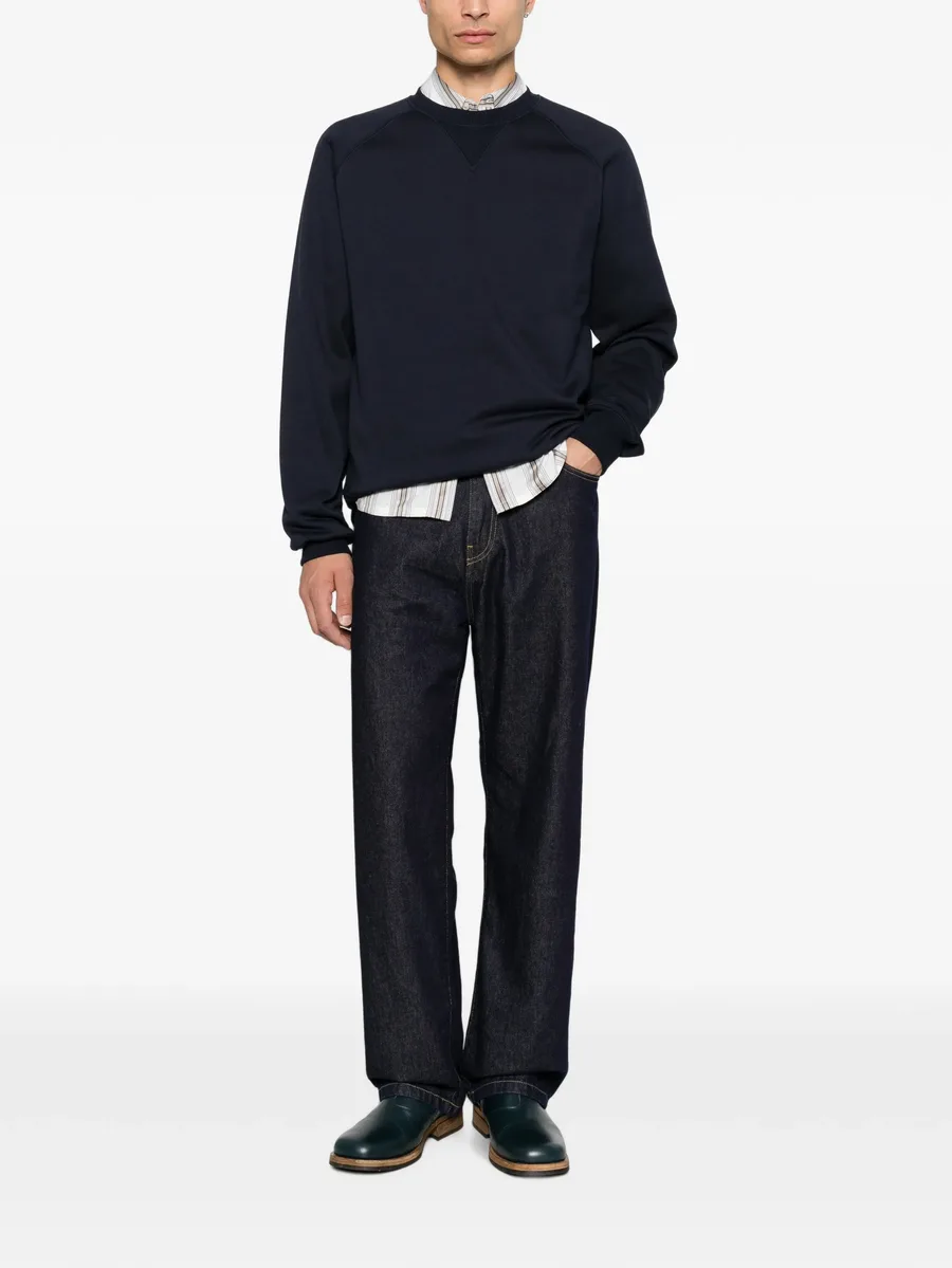 logo-embroidered raglan-sleeve sweater 2