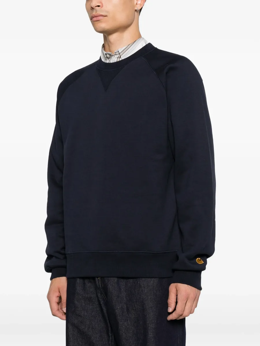 logo-embroidered raglan-sleeve sweater 3