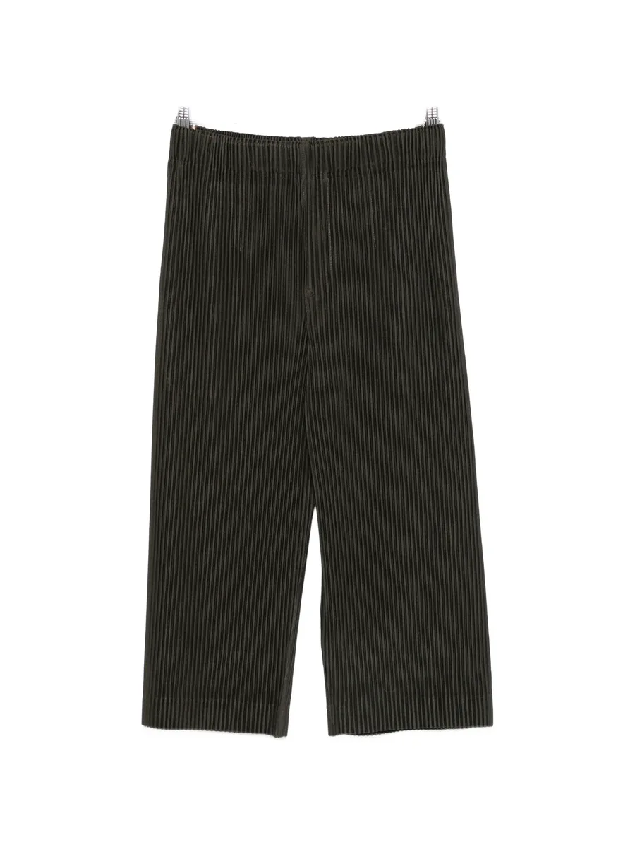 pleated cropped trousers 1