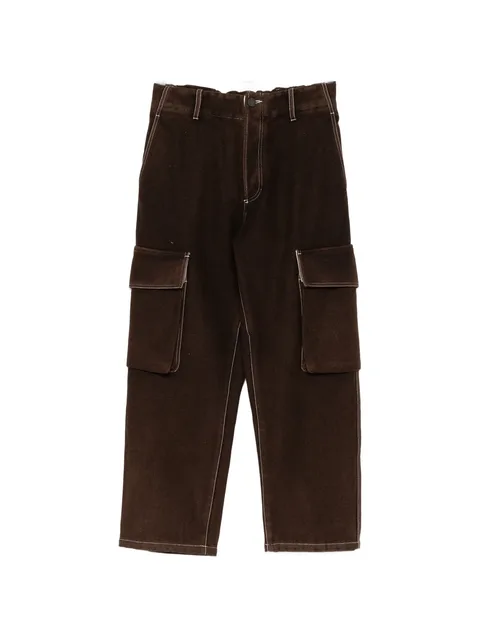 contrast-stitch cargo pants