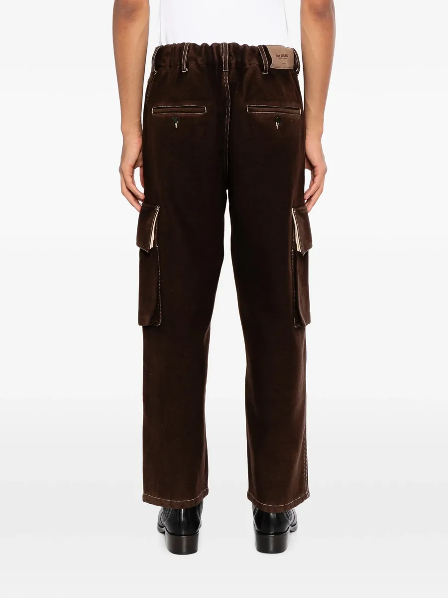 contrast-stitch cargo pants 4