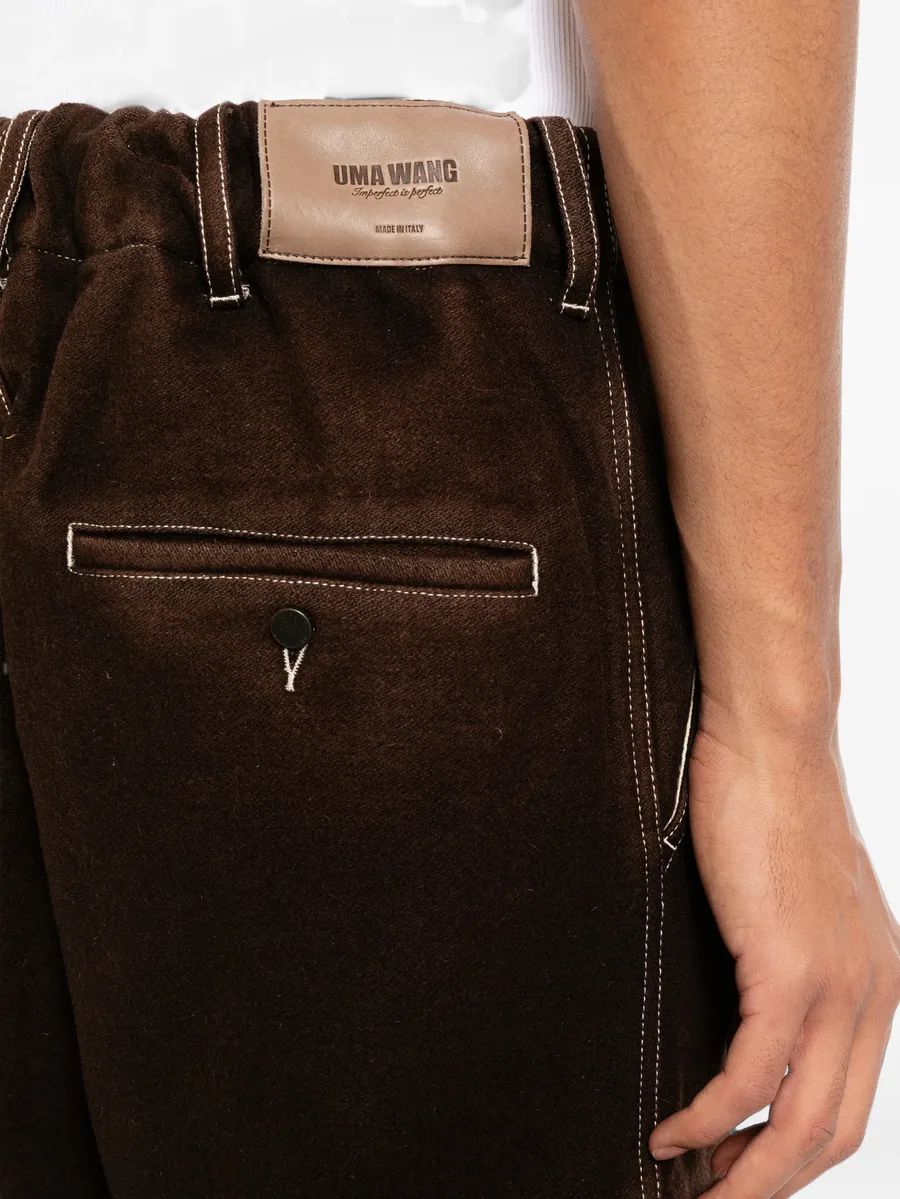contrast-stitch cargo pants 5