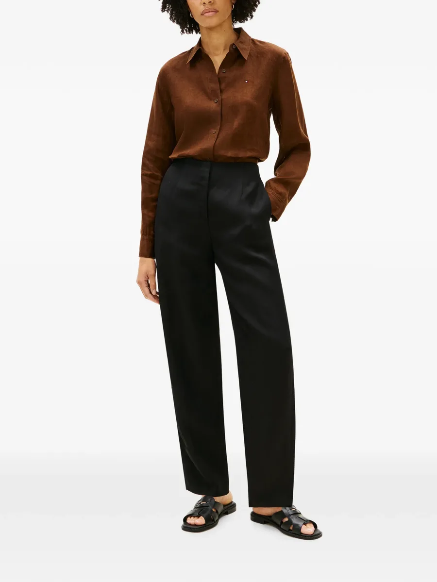 logo-embroidered button-down shirt 2