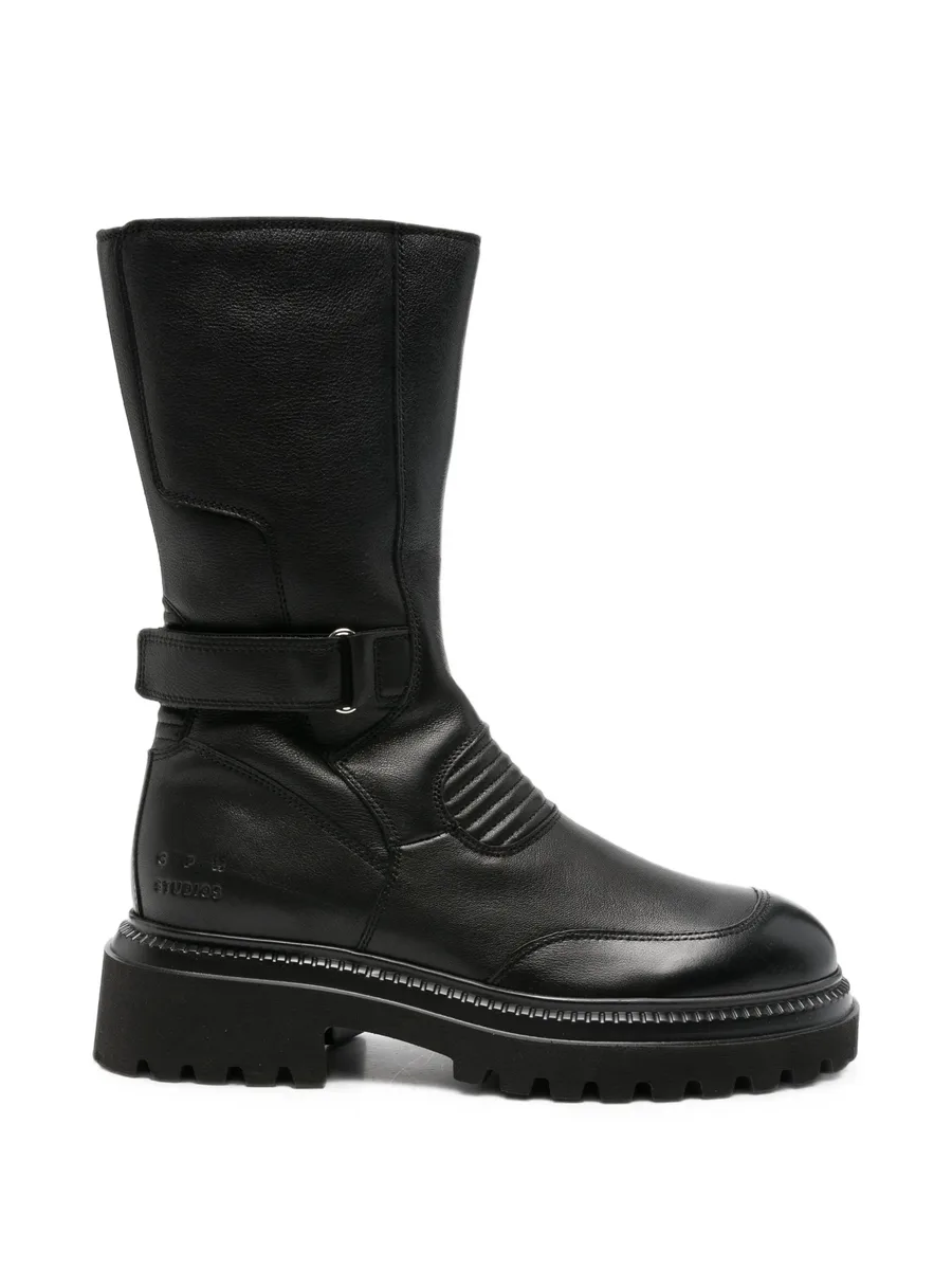 buckled chunky-sole boots 1