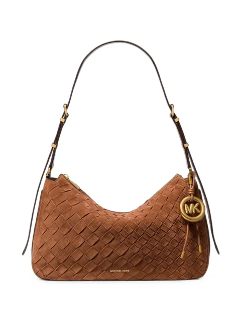 woven leather shoulder bag