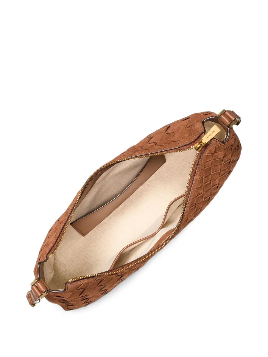 woven leather shoulder bag 4