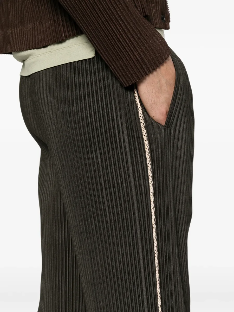 pleated side-stripe trousers 2