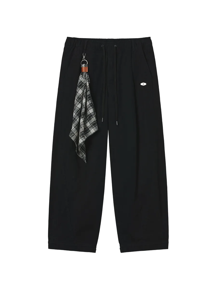 logo-patch panelled track pants 1