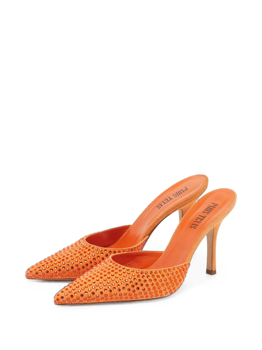 Hollywood crystal-embellished mules 3