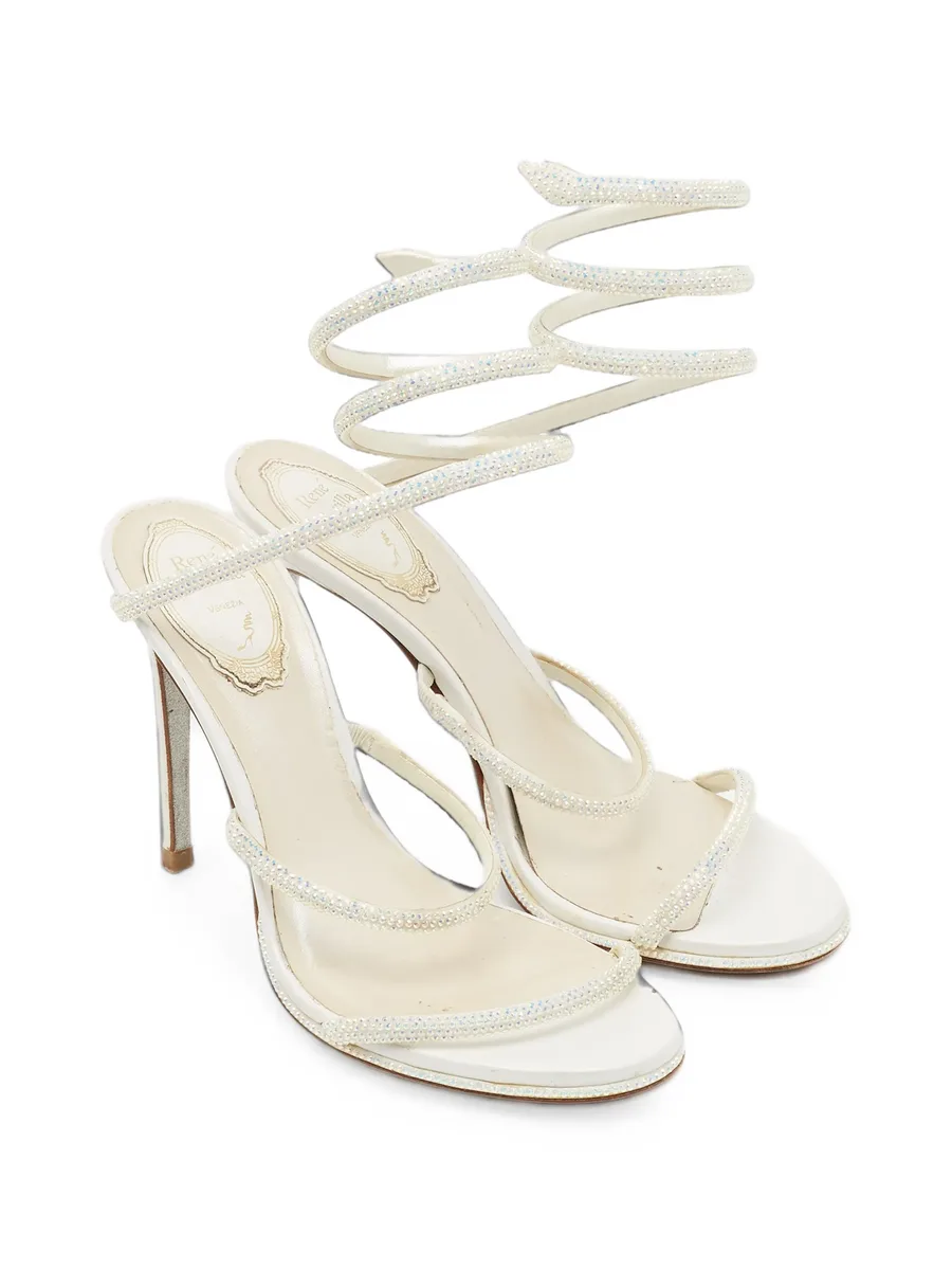 crystal-embellished ankle-wrap sandals 5