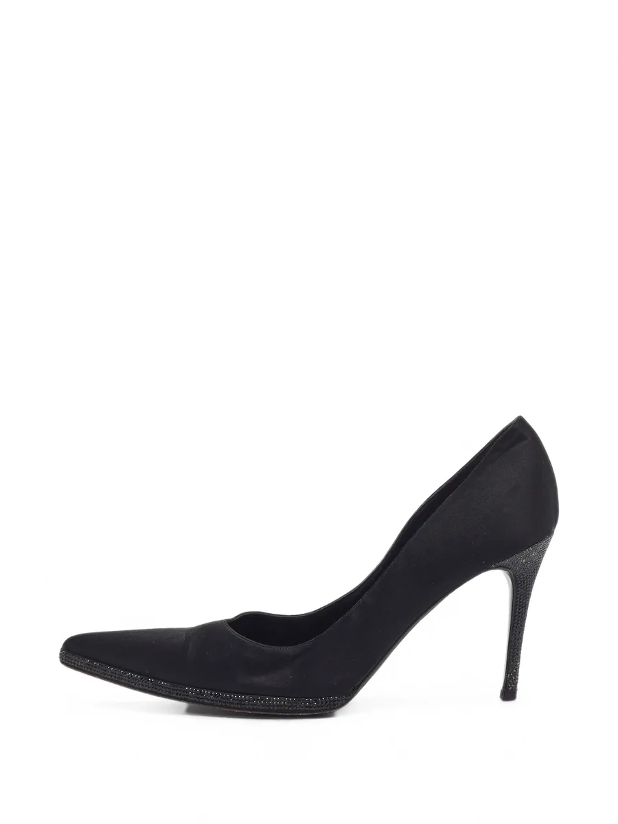 crystal-embellished pointed-toe pumps 1