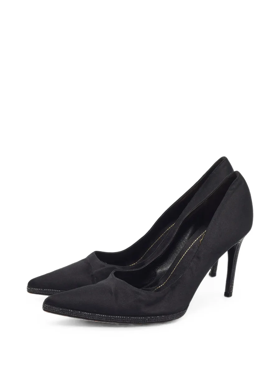 crystal-embellished pointed-toe pumps 2