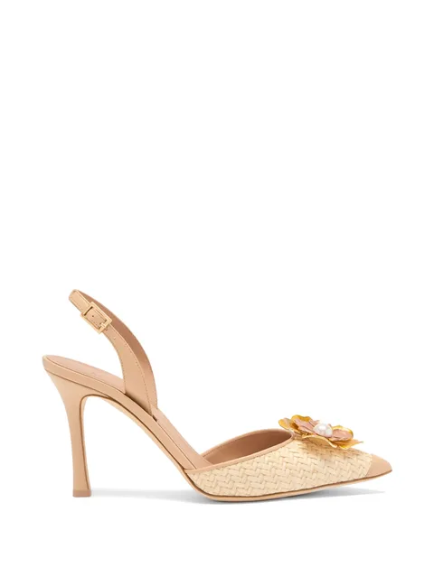 Sarah floral slingback pumps