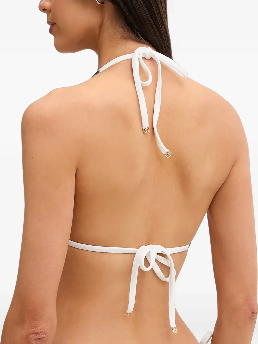 logo-jacquard triangle bikini 2