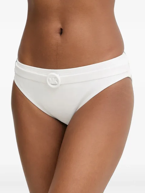 logo-belted bikini bottom