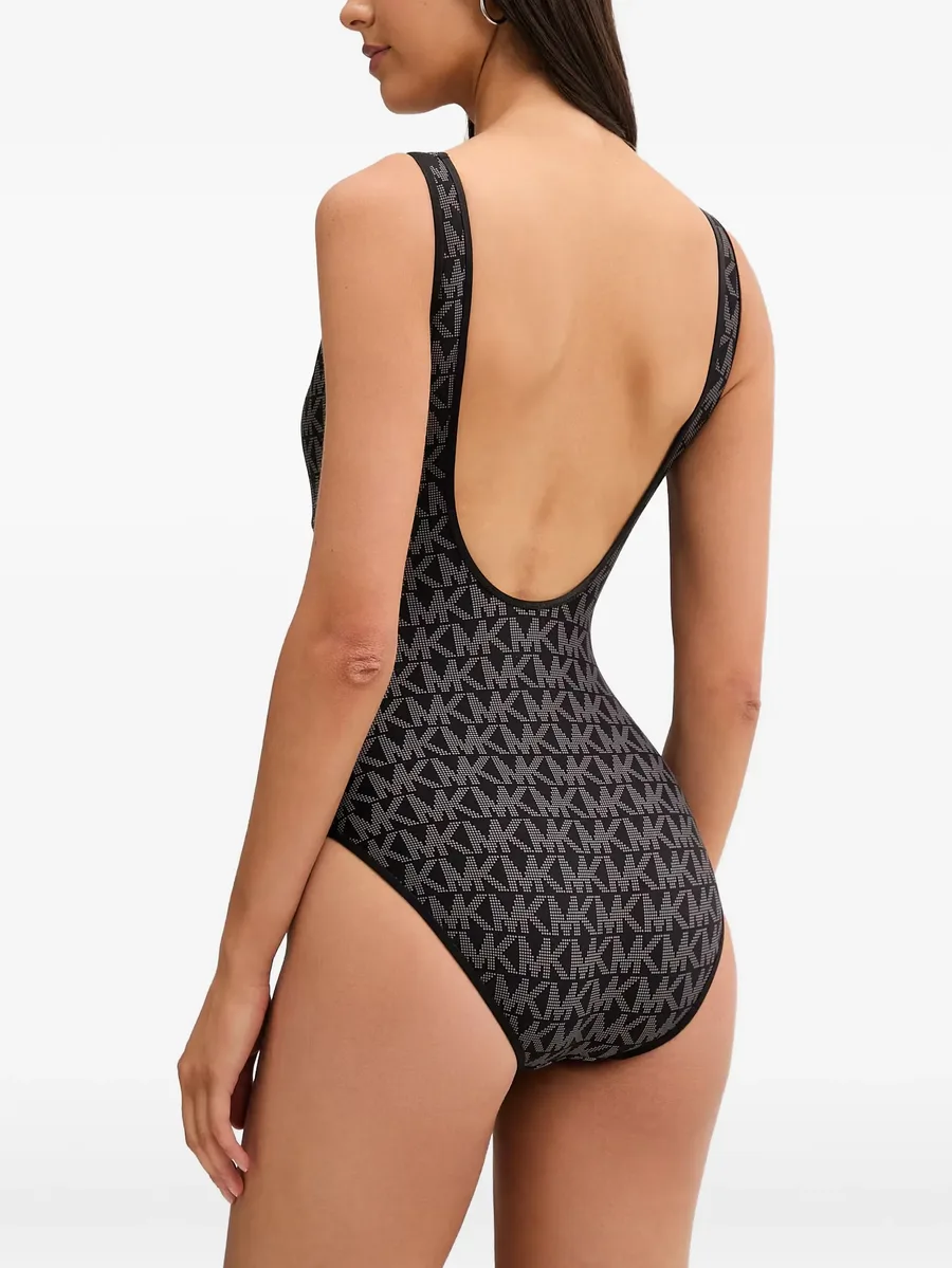 reversible logo scoopneck swimsuit 2