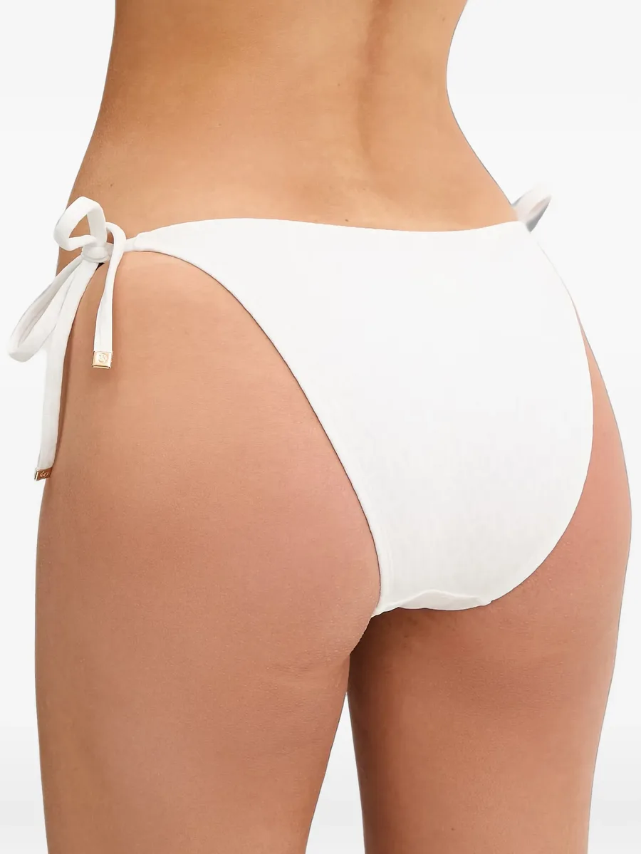 logo-jacquard side-tie bikini bottoms 2