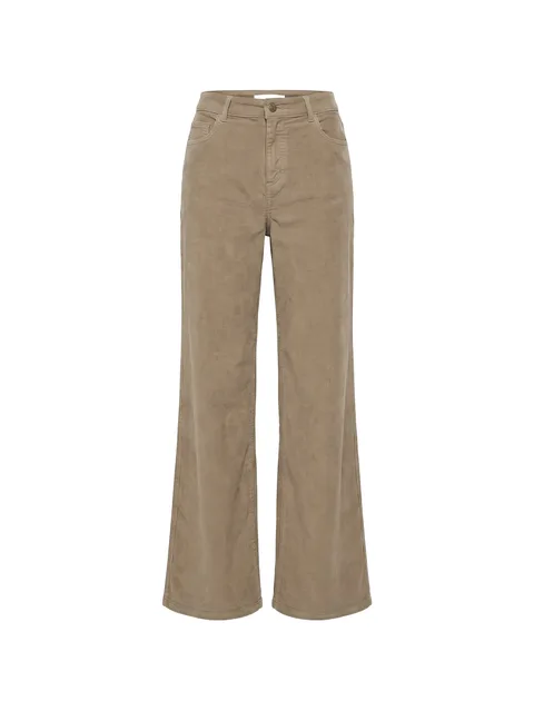 wide-leg corduroy trousers