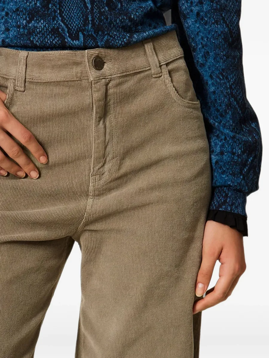 wide-leg corduroy trousers 4