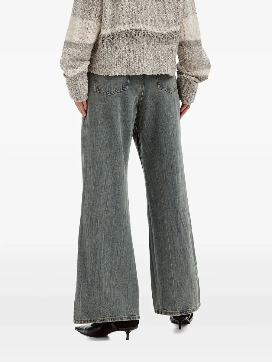 seam-detail wide-leg jeans 4