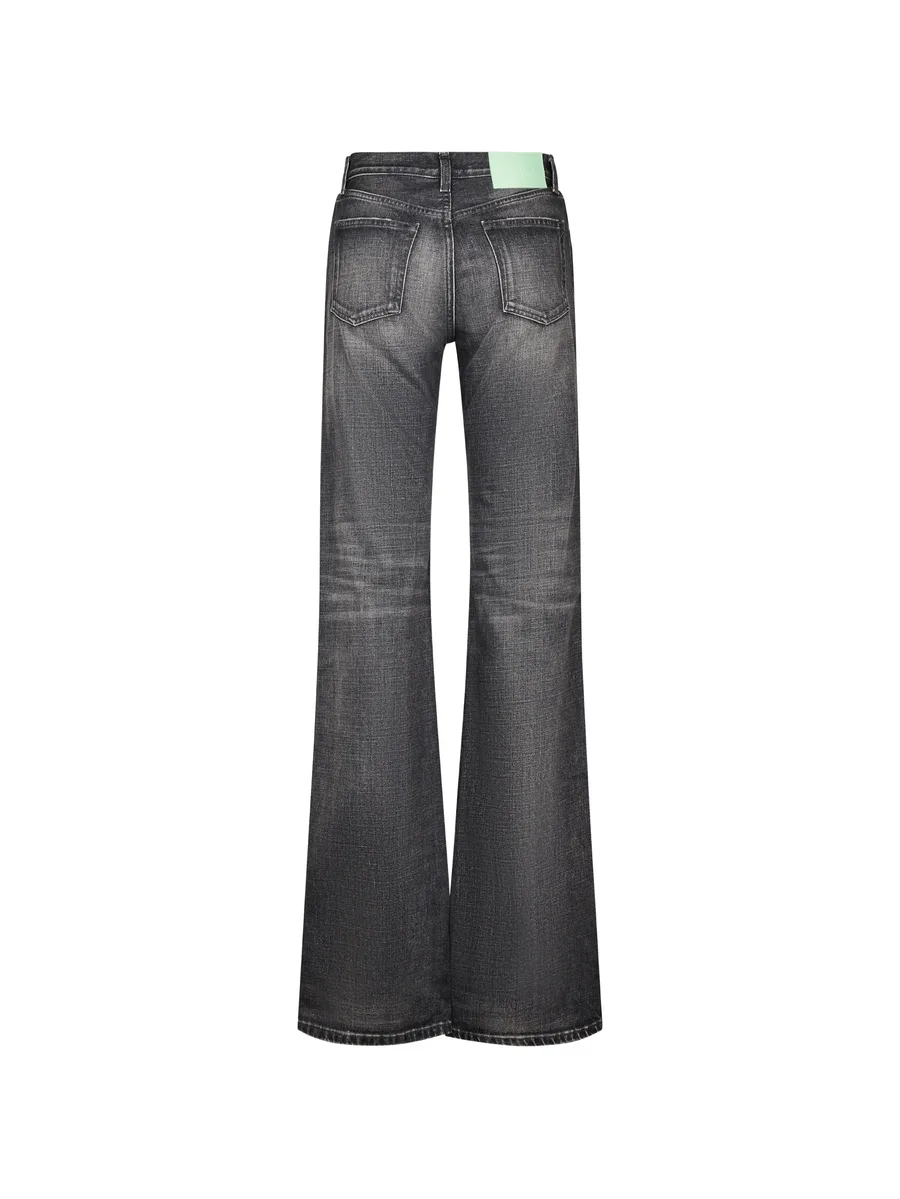 faded flared-leg jeans 2