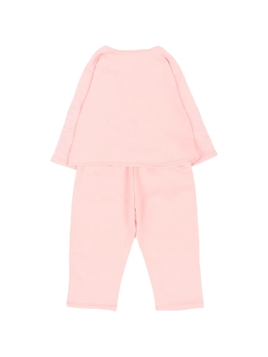 floral-embroidered double-breasted tracksuit (set of two) 2