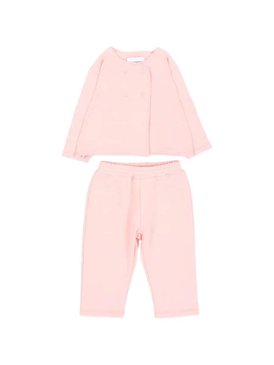 floral-embroidered double-breasted tracksuit (set of two) 4