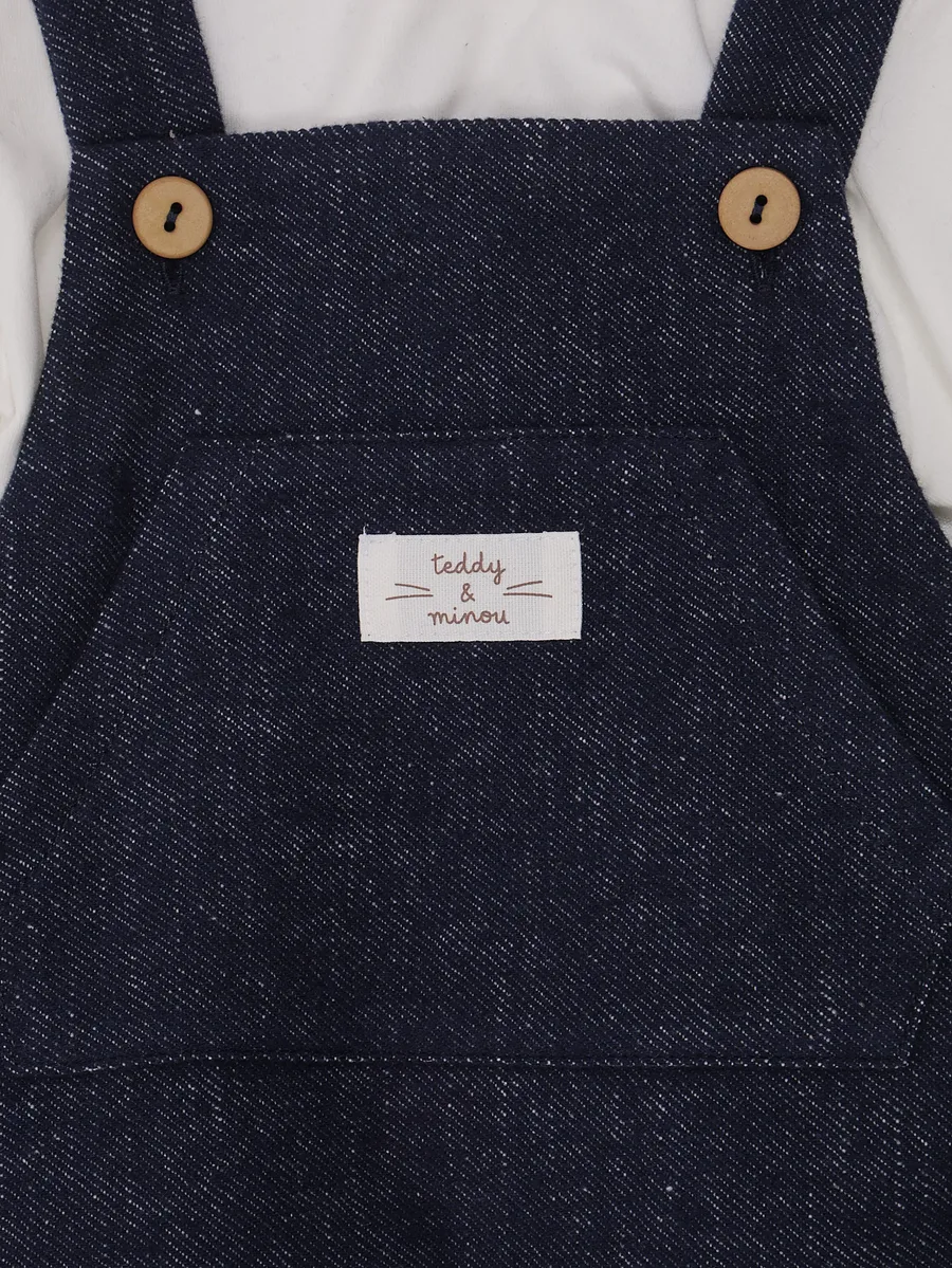 button-fastening dungarees 2