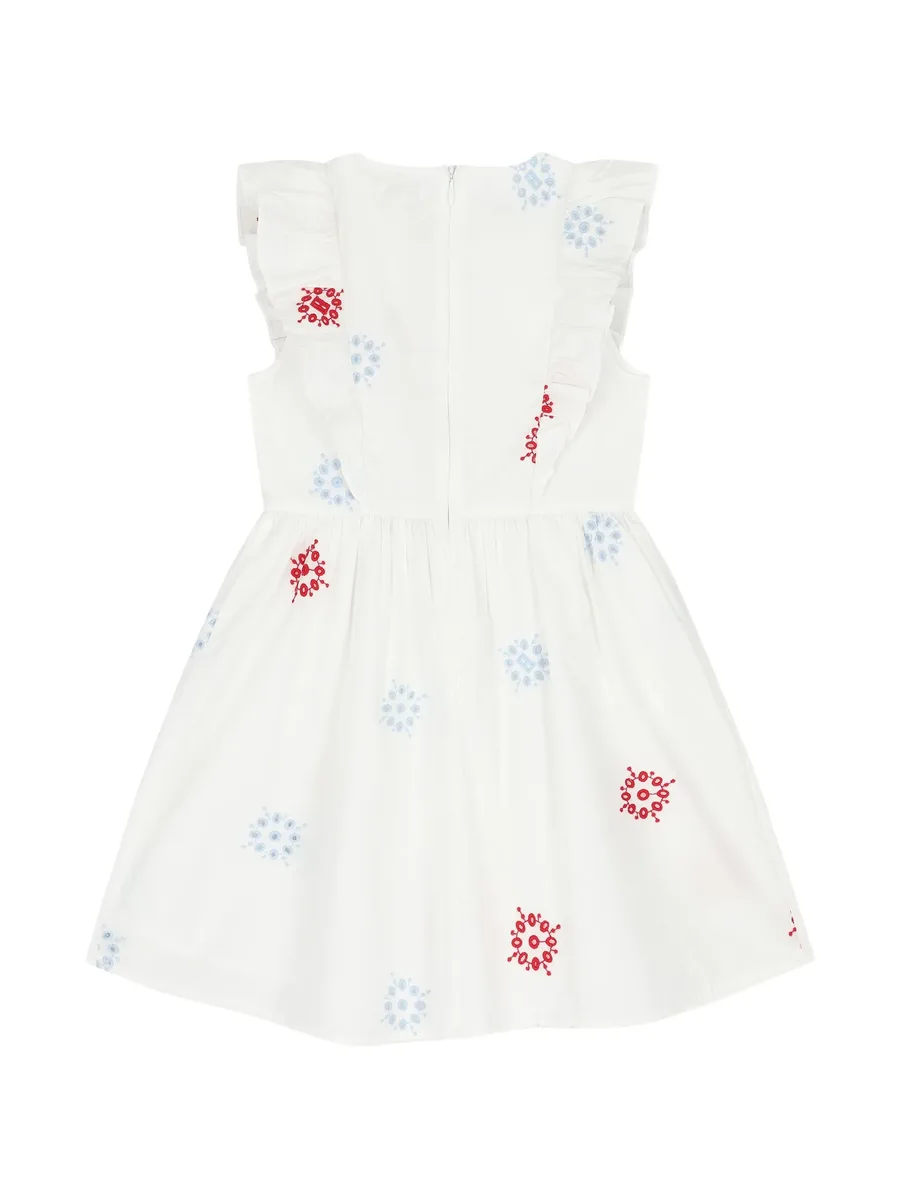 ruffled embroidered dress 2