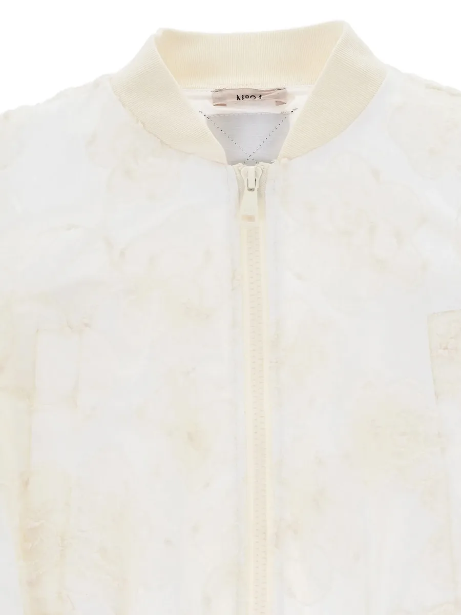 floral-mesh bomber jacket 3