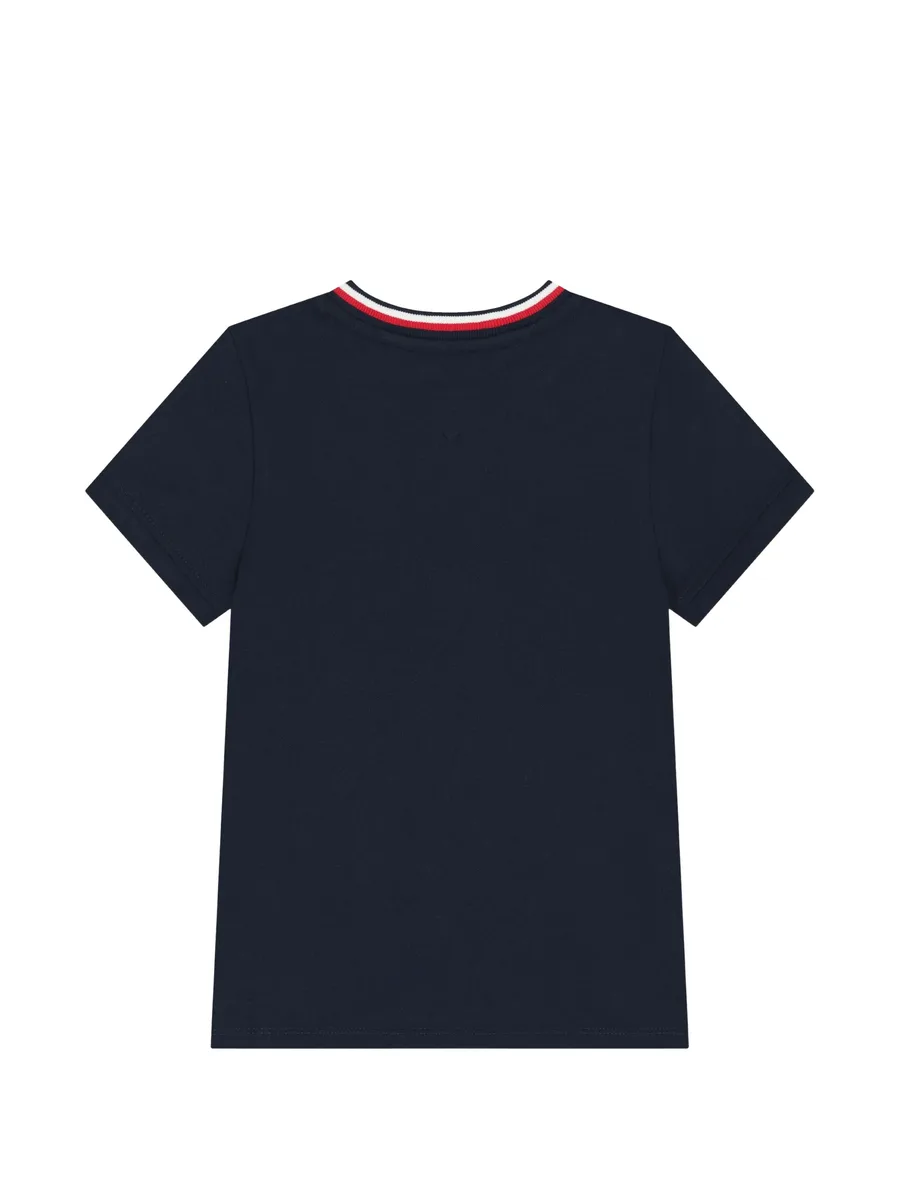 logo-embroidered tipped T-shirt 2