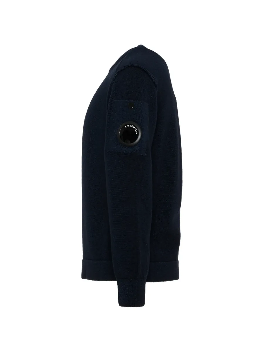 lens-detail crew-neck sweater 4
