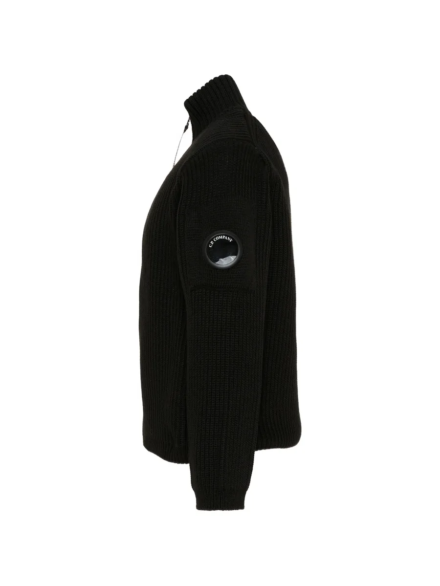ribbed-knit Lens-detail cardigan 4