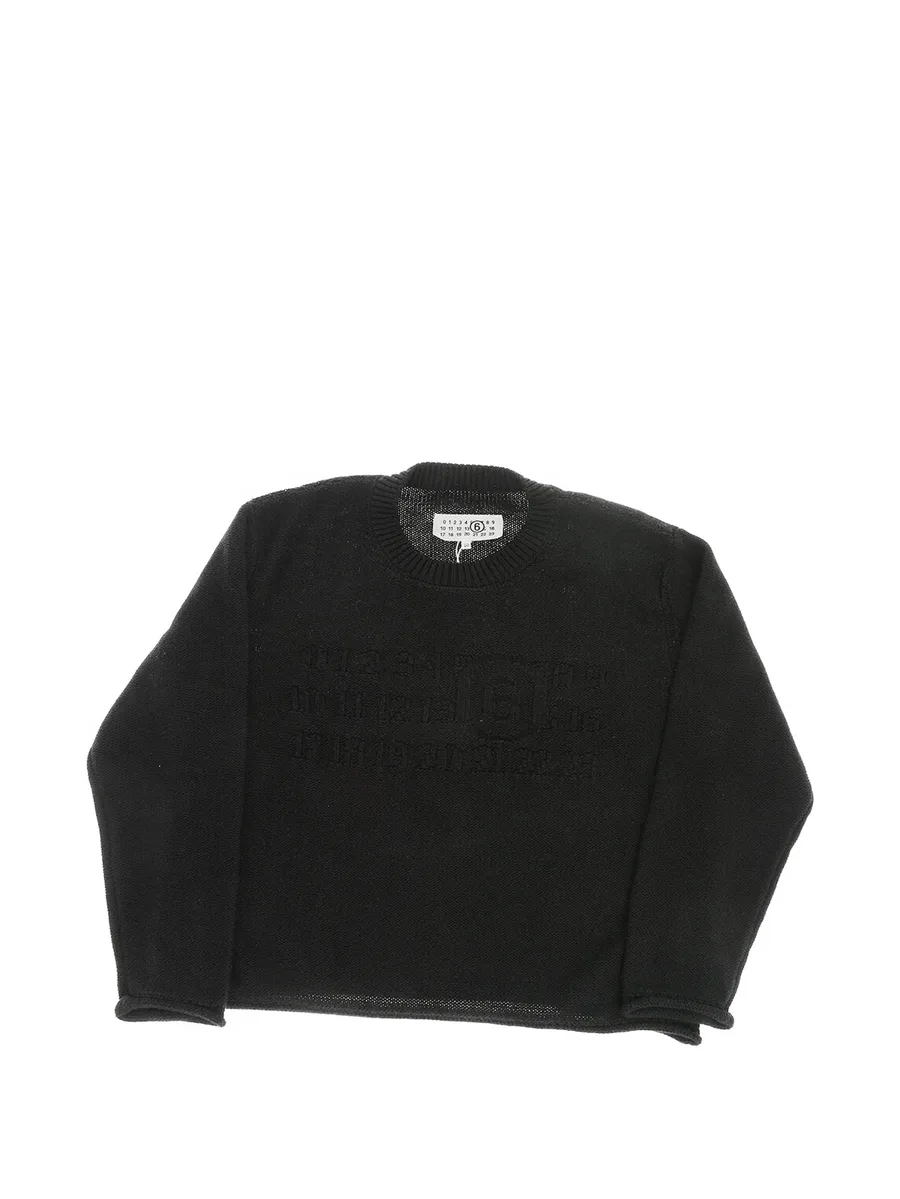 logo-embroidered sweater 1