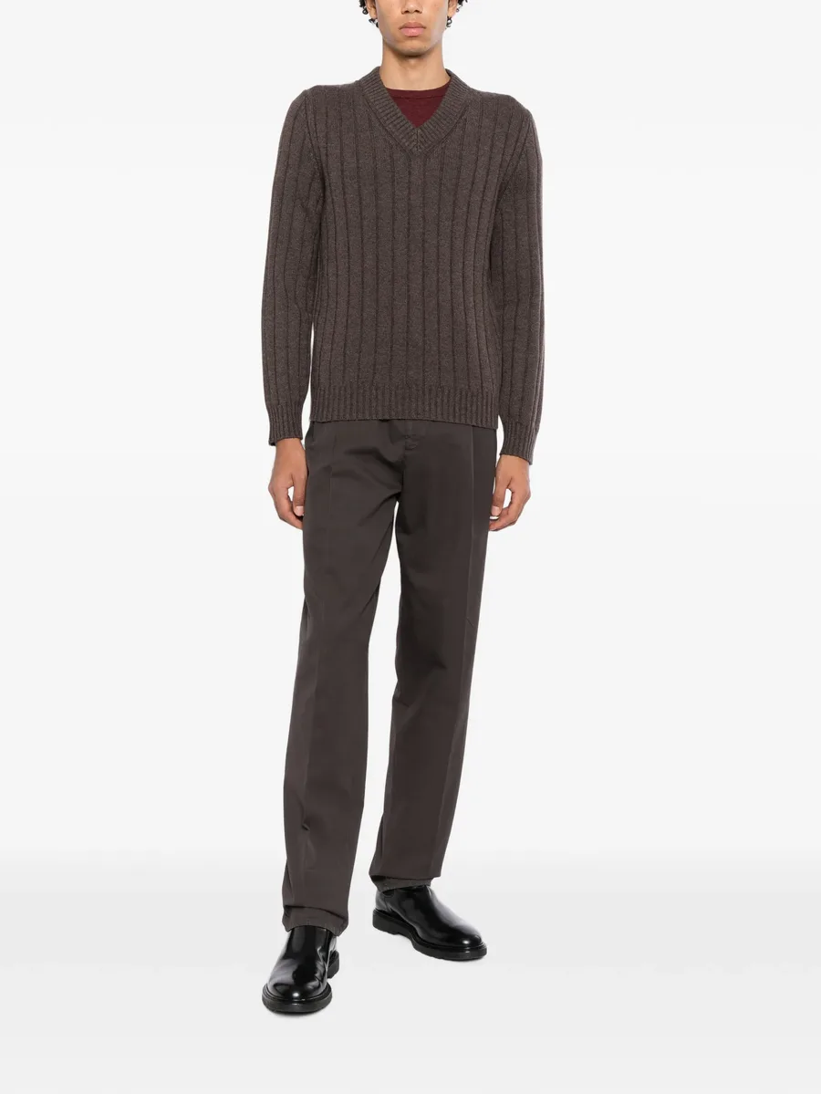 pleated-detail trousers 2