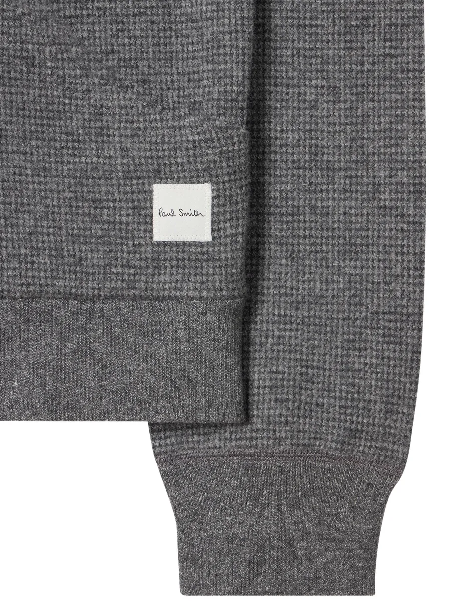 grey waffle lounge zip hoodie 2