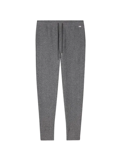 grey waffle cotton lounge pants