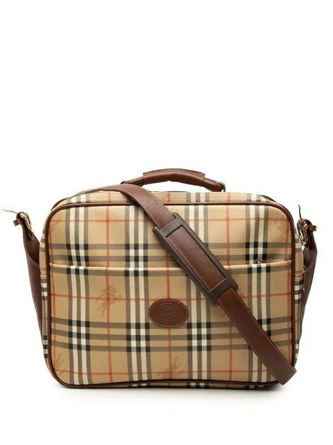 20th Century Haymarket Check Coated Canvas satchel
